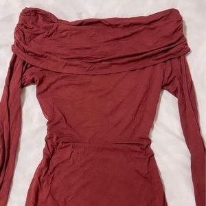 JUST FAB - longsleeve off shoulder dress